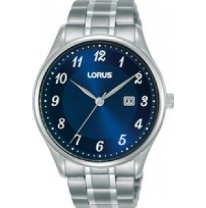 Lorus heren ss bracelet blauw 50m WR - 3220256
