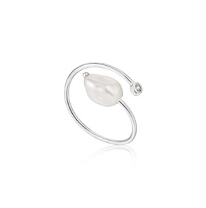Ania Haie Pearl Twist Ring S - 3201547