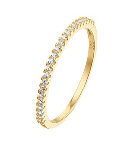 Goud dames ring met zirkonia mt. 17¥ - 3210225