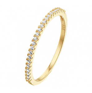 Goud dames ring met zirkonia mt. 17¥ - 3210225