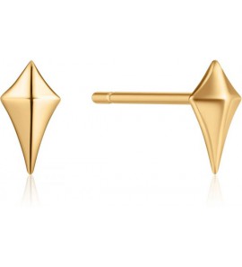 Ania Haie Daimond Shape Stud Earrings S GP - 3201815