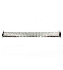 Horlogebband staal flex mat/glans/mat 16-21 mm - 3201369