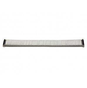 Horlogebband staal flex mat/glans/mat 16-21 mm - 3201369
