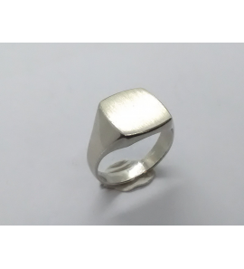 Zilver herenring vierkant stomphoek 14x14 mm mt. 20 - 3222331