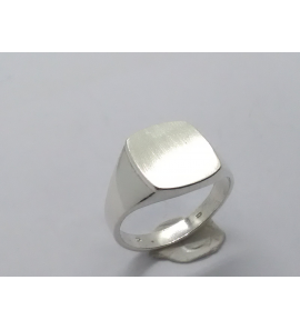 Zilver herenring stomphoek 14x13 mm mt. 19¾ - 3222332