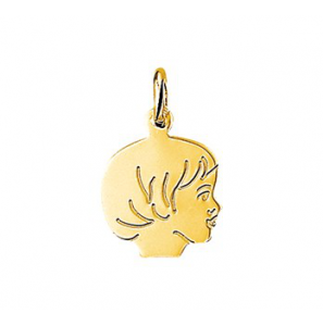 Goud kinderkopje gladhaar 17 mm meisje - 3200704