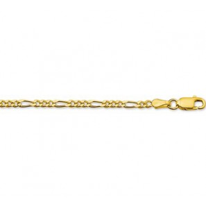 Goud figaro collier 2,7 mm 50 cm - 3210728