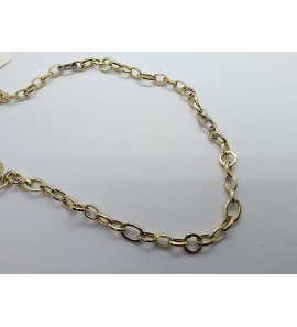 Goud bic. collier fantasie 6.6 mm 50 cm - 3220440