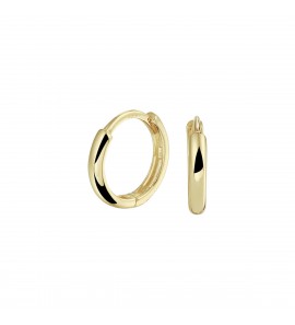 Goud klap creolen bol 2.2 mm 11 mm - 3220445