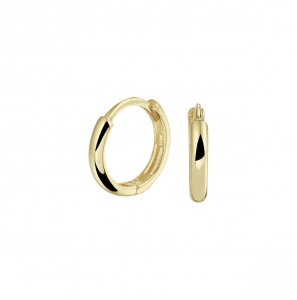 Goud klap creolen bol 2.2 mm 11 mm - 3220445