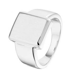 Zilver RH heren ring rechthoek mat mt. 19¢ - 3201036