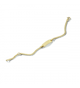 9K plaatarmbandje gourmet 1.8 mm 9-11 cm - 3222943