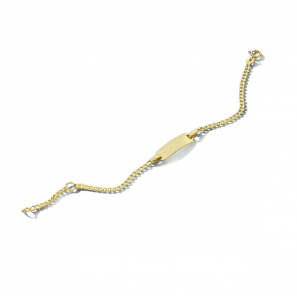 9K plaatarmbandje gourmet 1.8 mm 9-11 cm - 3222943