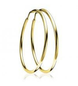 ZINZI zlv. creolen 45x2 mm geel verguld - 3201119