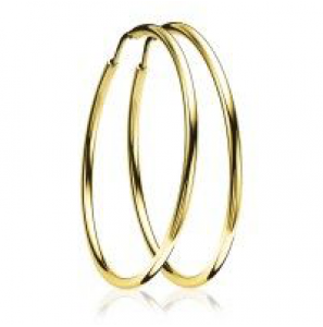 ZINZI zlv. creolen 45x2 mm geel verguld - 3201119