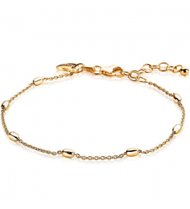 Zinzi zlv. armband gg.verg. grmt/ovaaltjes 16.5-19cm - 3210833
