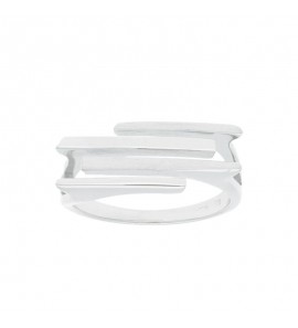 Zilv. ring RH Elegance mat/glans maat 54 - 3202254