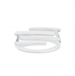 Zilv. ring RH Elegance mat/glans maat 54 - 3202254