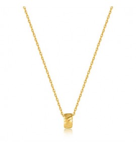 Ania Haie Twist Pendent Nacklace M Gold 50 cm - 3222955