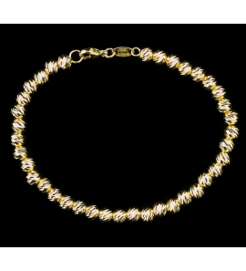 Sanjoya Lissabon gg.verg. armband bolletjes 2.5 mm 18-21 cm - 3193273
