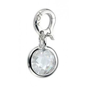 JdIL silver stone round cz - 3141477
