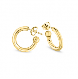 MY iMenso tubo Earring 15 mm (925/1M gold-plated) - 3222472
