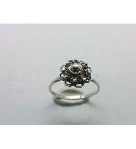 Zilver dames ring Zeeuwse knop 11 mm mt. 17¾ - 3221124