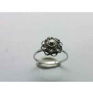 Zilver dames ring Zeeuwse knop 11 mm mt. 17¾ - 3221124