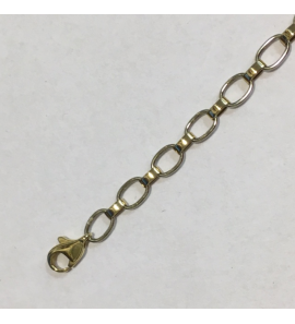 Goud armband bicolour ogen 19 cm - 3102437