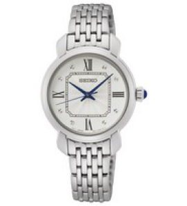 Seiko dames staal bracelet crystal glass wit 50m wr - 3220213