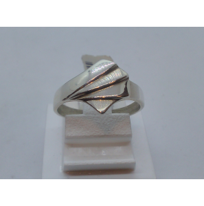 Zilver dames ring mat/glans - 3112419