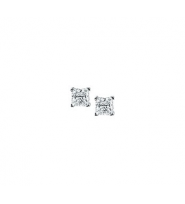 Zilver oorknop zirkonia VK 3 mm - 3101765