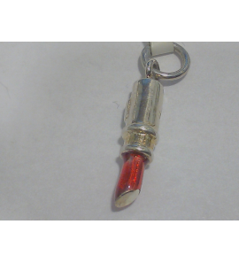 Zilver bedel Lippenstift met rood lak - 3091959