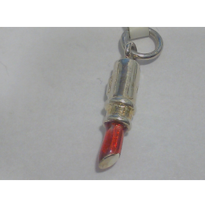 Zilver bedel Lippenstift met rood lak - 3091959