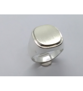 Zilver herenring ovaal 15x17 mm mt. 20 - 3222386