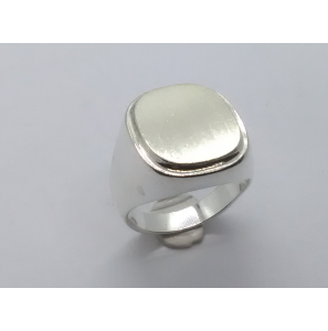 Zilver herenring ovaal 15x17 mm mt. 20 - 3222386