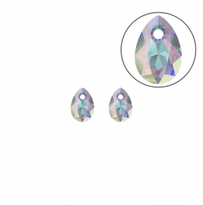 MY iMenso Gold Creoli Pera pair stone "Brillante crystal" "Crystal " 9 mm - 3223182