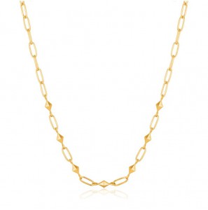 Ania Haie Heavy Spike Necklace M GP - 3201540