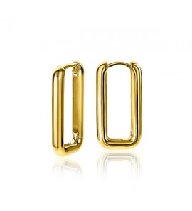 ZINZI zlv. klapcreolen rechthoek 24x3 mm gg.verg. - 3223013