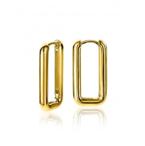 ZINZI zlv. klapcreolen rechthoek 24x3 mm gg.verg. - 3223013