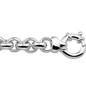 Zilver RH jasseron collier 10 mm 45 cm - 3201445