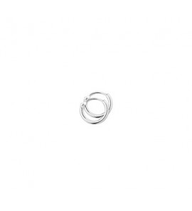 Witgouden buis creolen 1.3 x 9 mm - 3200551