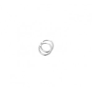 Witgouden buis creolen 1.3 x 9 mm - 3200551