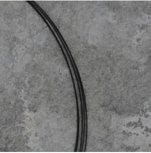 Sanjoya Rio Stalen collier 5 rijen zwarte kleur 42 cm - 3202269