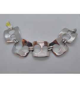 Zilver armband RH rechthoek schakels 35 mm 20 cm - 3102920