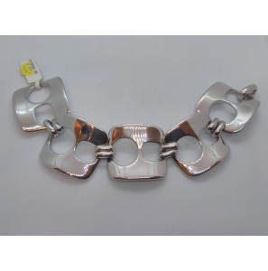 Zilver armband RH rechthoek schakels 35 mm 20 cm - 3102920