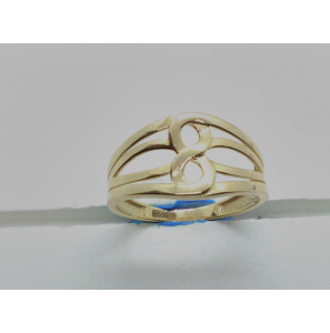 Goud dames ring fantasie open mt. 17¢ - 3210569