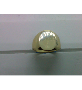 Goud heren monogram ring mt. 18 - 3210576
