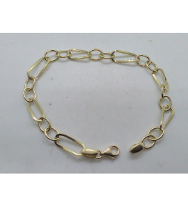Goud armband fant. getorst 19 cm. - 3210603