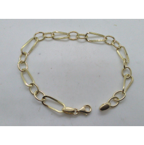 Goud armband fant. getorst 19 cm. - 3210603